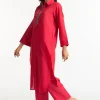 Dobby Dyed Embellished Shirt And Trouser KST-43321 - Image 4