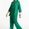 Dobby Dyed Embellished Shirt And Trouser KST-43326 - Image 4