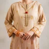 3 Piece - Printed Embroidered Suit - PE25-341 COLOR CONTRAST - Image 6