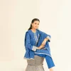 3 Piece - Embroidered Suit - PE25-355 BLOCK PRINT - Image 8