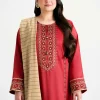 3 Piece - Embroidered Suit - PMD25-12 M - Image 3