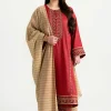 3 Piece - Embroidered Suit - PMD25-12 M - Image 4